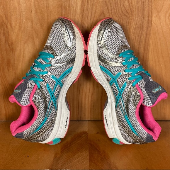 Womens 7.5 Asics Gel Exalt Athletic Shoes Grey Pink SEF0513 - Picture 6 of 8